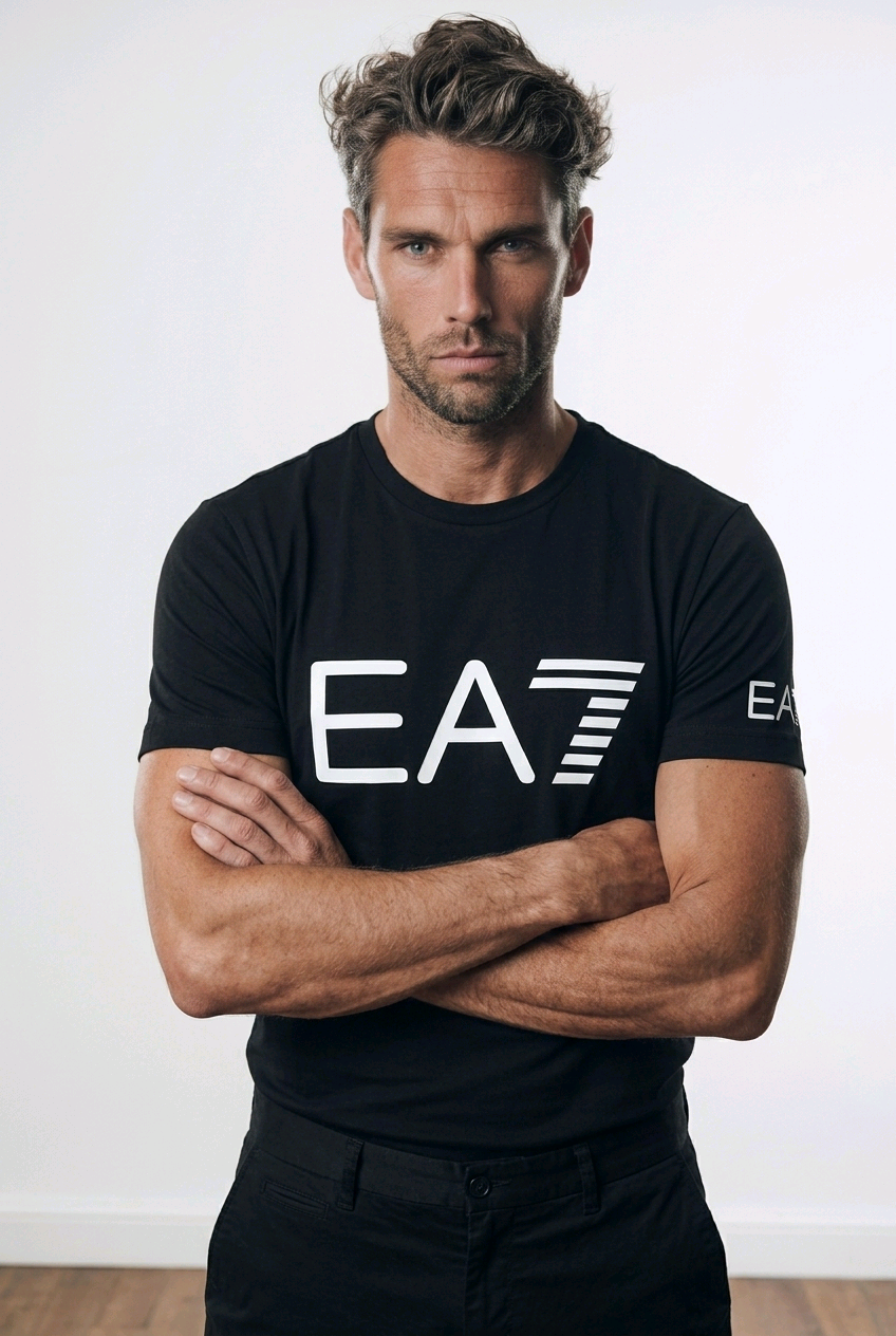 EA7 Emporio Armani - T-shirt Slim Fit con Logo