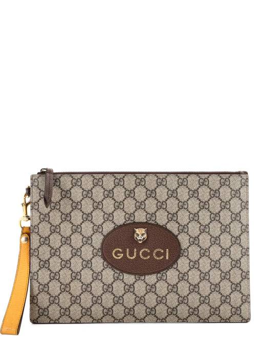 Clutch Neo Vintage in tela cerata GG