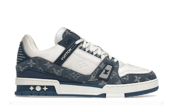 Monogram Denim White Blue