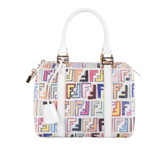 Fendi Zucca Forever Boston Multi-colored Bag