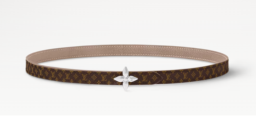 Cintura reversibile LV Mini Flowergram da 15 mm