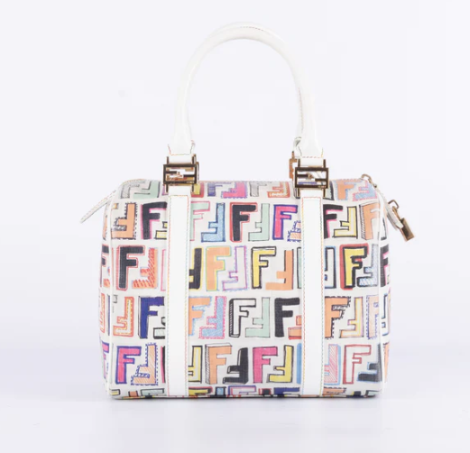 Fendi Zucca Forever Boston Multi-colored Bag