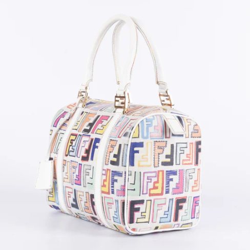 Fendi Zucca Forever Boston Multi-colored Bag