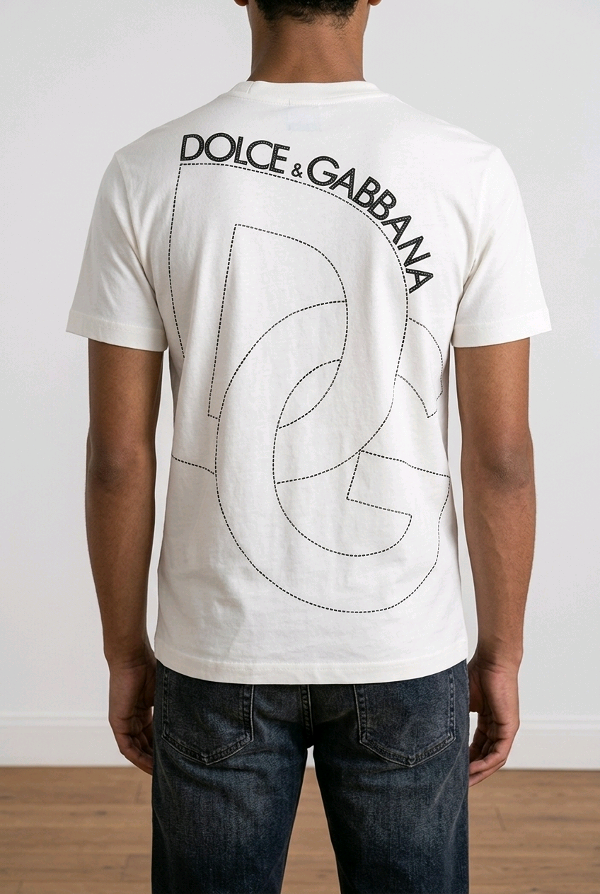 T-shirt in jersey bianco
