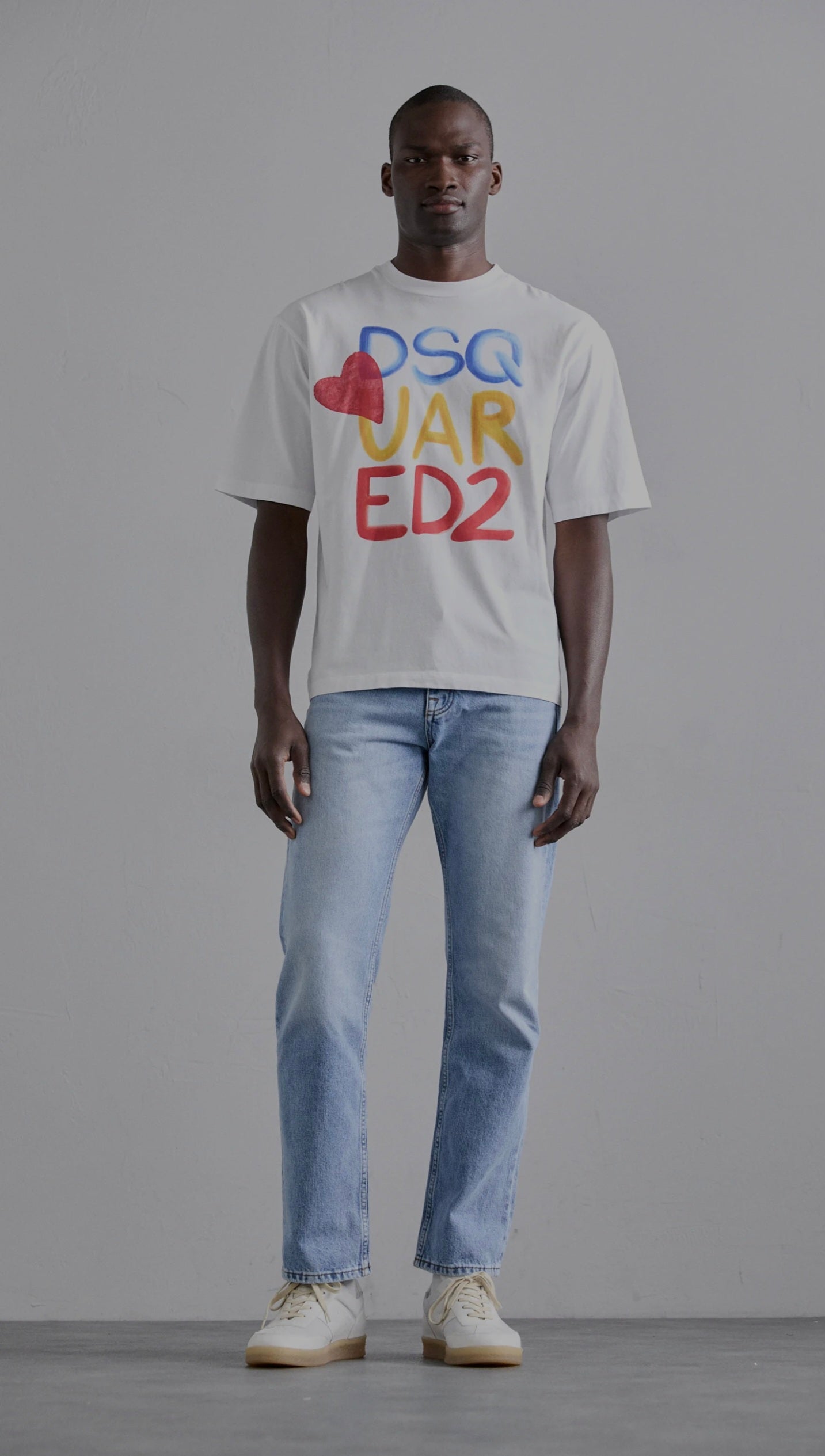 LOOSE FIT TEE - T-shirt con stampa - white