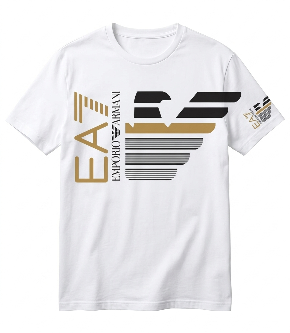 EA7 Emporio Armani - T-shirt con Logo Maxi