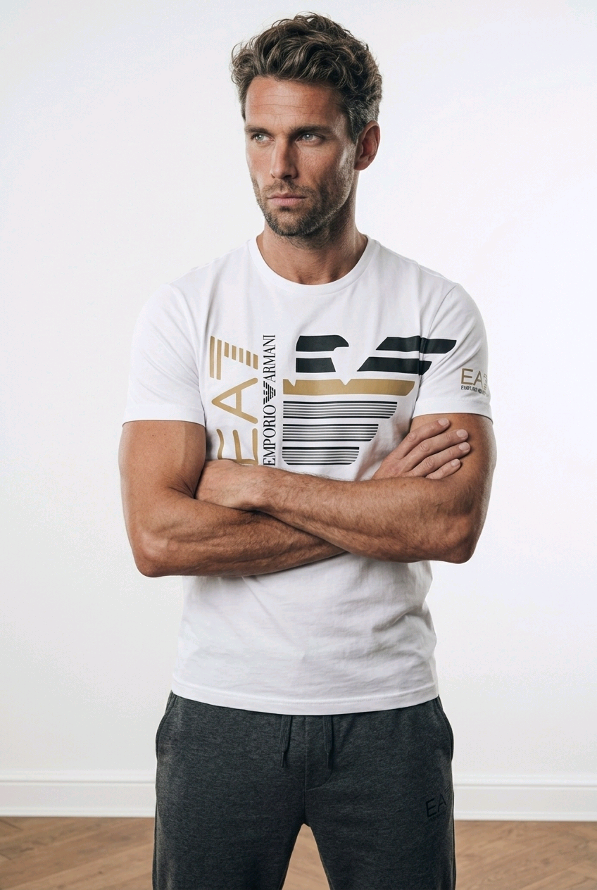 EA7 Emporio Armani - T-shirt con Logo Maxi