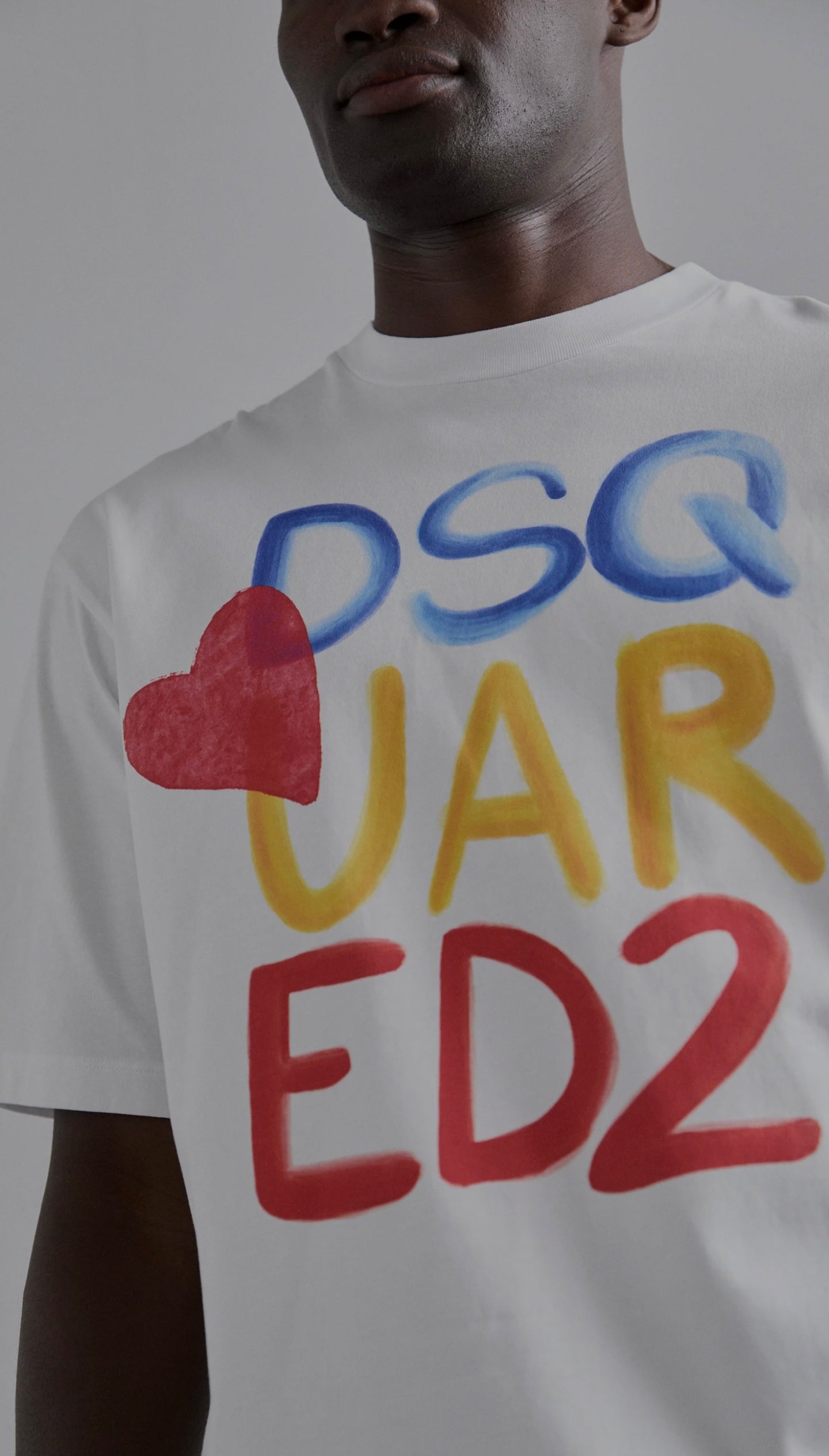 LOOSE FIT TEE - T-shirt con stampa - white