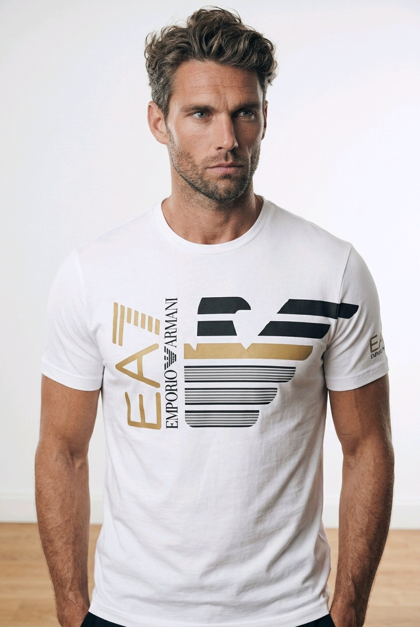 EA7 Emporio Armani - T-shirt con Logo Maxi