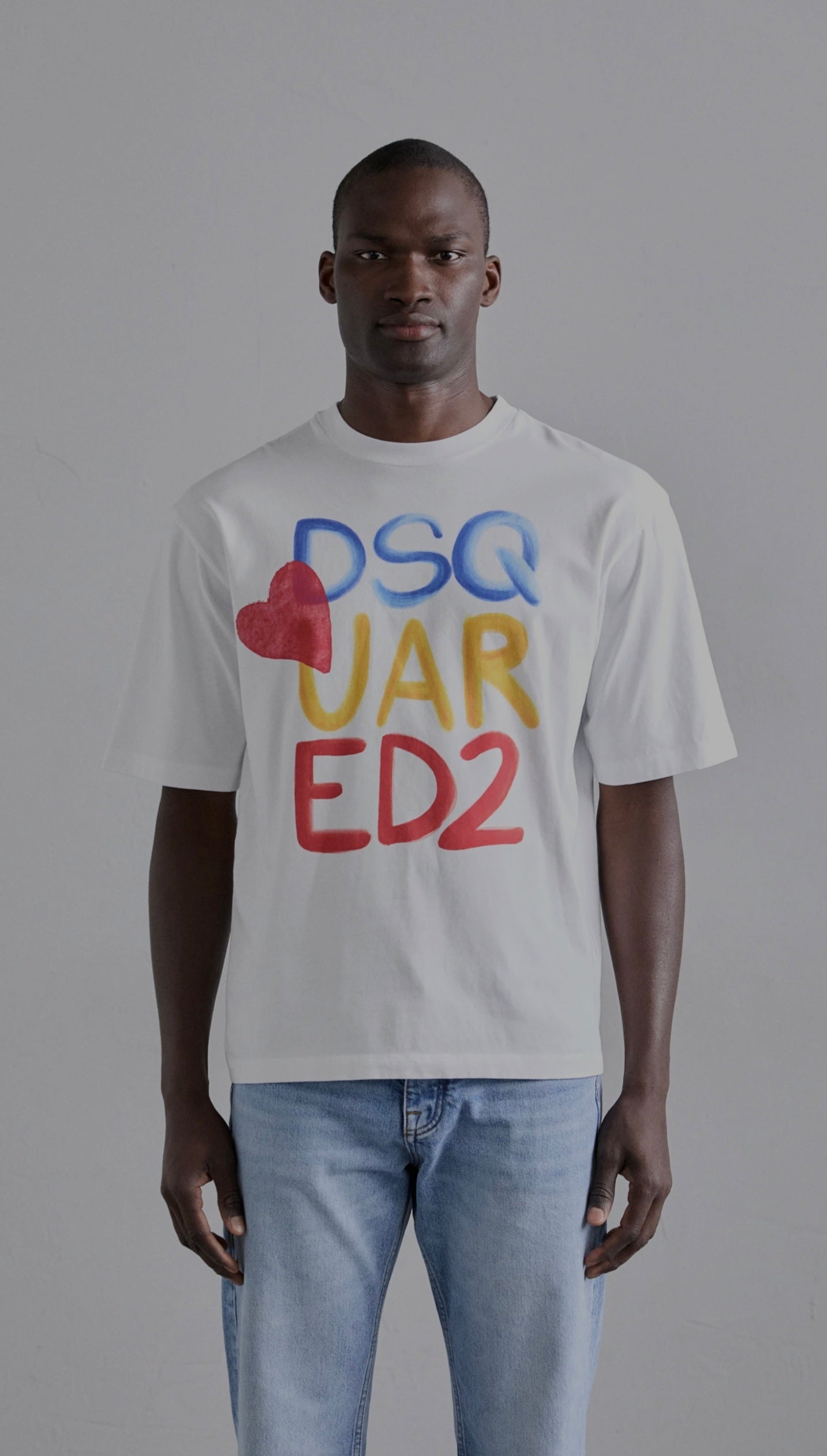 LOOSE FIT TEE - T-shirt con stampa - white